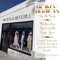 HBEF - Hearts of Hermosa Sip & Shop at Beach & Beverly in HB